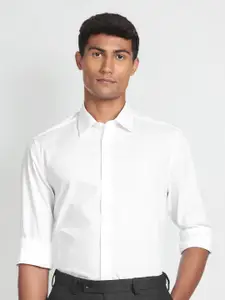 Arrow Textured Opaque Pure Cotton Formal Shirt