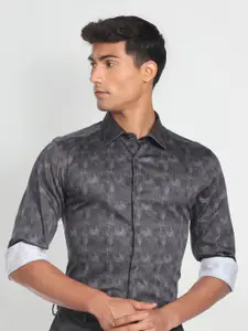 Arrow New York Slim Fit Abstract Printed Casual Shirt