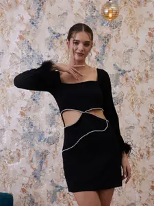 Athena Black Cut Out Bodycon Dress