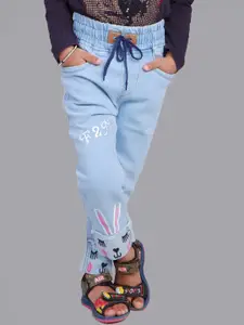 A-Okay Girls Slim Fit High Rise Clean Look Embroidered Stretchable Jeans