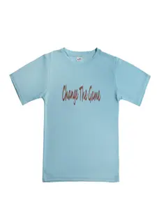 TINY HUG Boys Typography Printed Dri-FIT Slim Fit T-shirt
