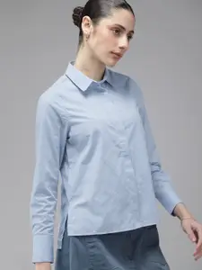 Van Heusen Woman Self Design Casual Shirt
