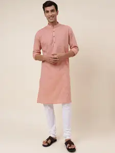Fabindia Mandarin Collar Straight Cotton Kurta