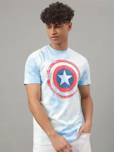 Free Authority Captain America Graphic Printed Pure Cotton Casual T-Shirt