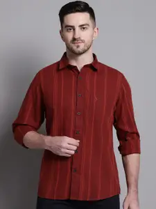 Cantabil Vertical Striped Cotton Casual Shirt