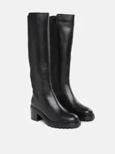 Geox Women D Damiana Leather Long Boots