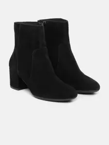 Geox Women Solid D Eleana Suede Ankle Boots