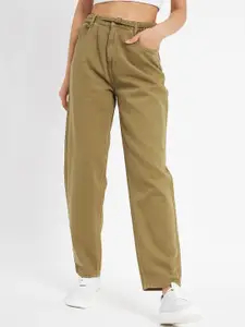 Madame Women Coloured Mid-Rise Clean Look Cotton Jeans