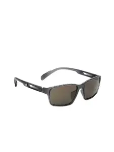 ADIDAS Men Full Rim Rectangle Sunglasses SP0024 20N