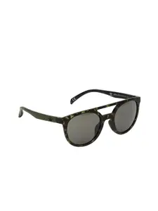 ADIDAS Men UV-Protected Full Rim Round Round Sunglasses AOR003.140.030