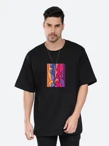 Mad Over Print Graphic Printed Cotton Oversized T-shirt