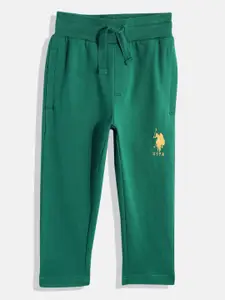U.S. Polo Assn. Kids Boys Pure Cotton Regular Fit  Track Pants
