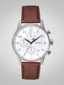 Hugo Boss Men White Chronograph Analogue Watch 1513495