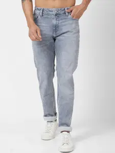 SPYKAR Men Grey Relaxed Fit Heavy Fade Clean Look Stretchable Jeans