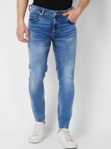 SPYKAR Men Mid-Rise Kano Skinny Fit Heavy Fade Stretchable Jeans