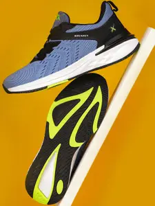 HRX by Hrithik Roshan Men Teal Blue & Black Cushioning PSI Mesh Running Shoes