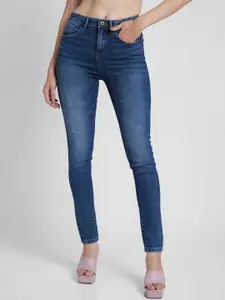 SPYKAR Women Adora Skinny Fit Clean Look Light Fade Whiskers Stretchable Jeans