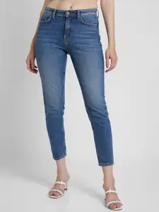SPYKAR Women Super Skinny Fit Heavy Fade Clean Look Cotton Jeans