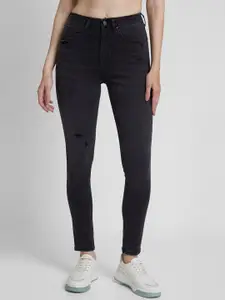 SPYKAR Women Super Skinny Fit High-Rise Stretchable Low Distressed Jeans