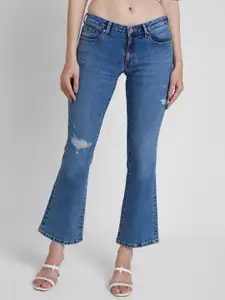 SPYKAR Women Elissa Bootcut Mildly Distressed Stretchable Jeans