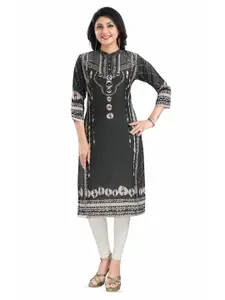 keshubaba Ethnic Motifs Printed Thread Work Kurta