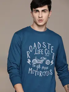 The Roadster Lifestyle Co. Brand Logo Printed Sweatshirt