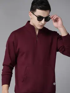 The Roadster Lifestyle Co. Mock Collar Pullover Sweatshirt