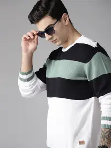 The Roadster Lifestyle Co. Acrylic Striped Pullover