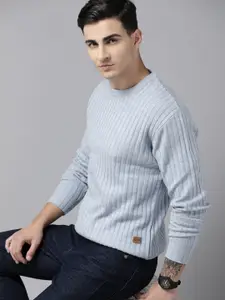 The Roadster Lifestyle Co.Men Self-Striped Pullover