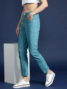 Mast & Harbour Women Straight Fit Stretchable Jeans