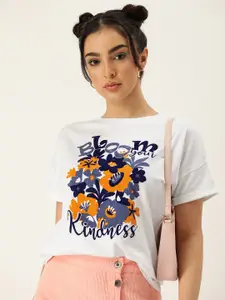 Kook N Keech Women Graphic Printed Boxy T-shirt