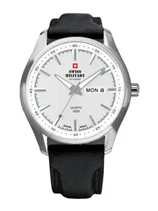 Swiss Military by Chrono Men Leather Straps Analogue Watch SM34027.06