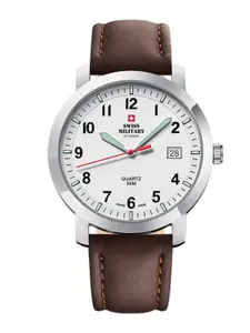 Swiss Military by Chrono Men White Dial Swiss Made Watch  - SM34083.11