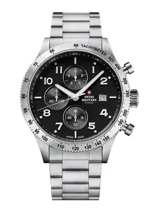 Swiss Military by Chrono black Dial Swiss Made Watch for Men - SM34084.01