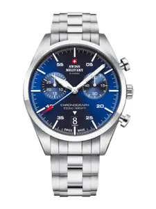 Swiss Military by Chrono blue Dial Swiss Made Watch for Men - SM34090.02