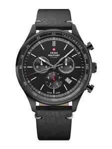 Swiss Military by Chrono Men Black Dial Swiss Made Watch- SM34081.10