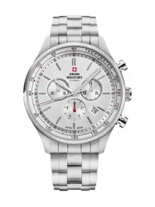 Swiss Military by Chrono Men Stainless Steel Bracelet Style Analogue Watch SM34081.02