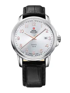 Swiss Military by Chrono Men Leather Swiss Made Analogue Watch SM34039.09