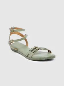 Inc 5 Women Solid Open Toe Flats