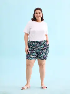 Go Colors Women Printed Lounge Shorts