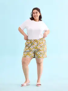 Go Colors Women Printed Lounge Shorts