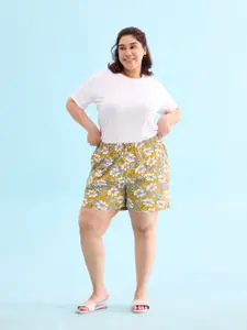 Go Colors Women Printed Lounge Shorts