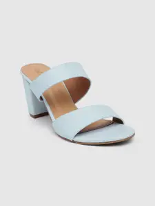 Inc 5 Women Textured Open Toe Heels