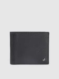 Allen Solly Men Abstract Textured Leather Two Fold Wallet