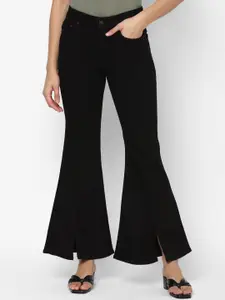 AMERICAN EAGLE OUTFITTERS Women Mid-Rise Dark Shade Pure Cotton Clean Look Jeans