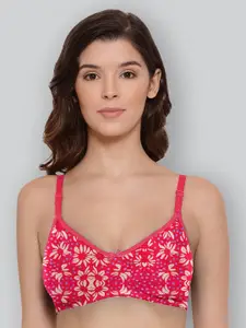 LYRA Printed Full Coverage Cotton Anti Odour T-shirt Bra With All Day Comfort