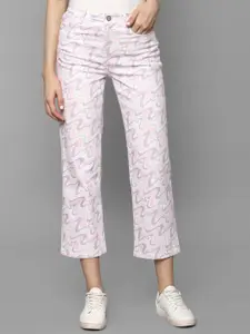 Allen Solly Woman Mid-Rise Flared Cotton Jeans