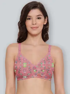 LYRA Printed Cotton Full Coverage Non Padded Anti Odour T-shirt Bra With All Day Comfort