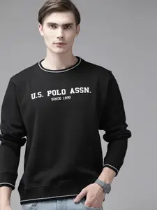 U.S. Polo Assn. Brand Logo Printed Sweatshirt