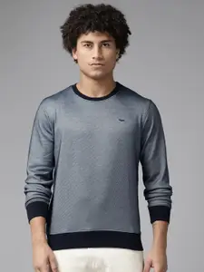 Park Avenue Men Striped Sweatshirt